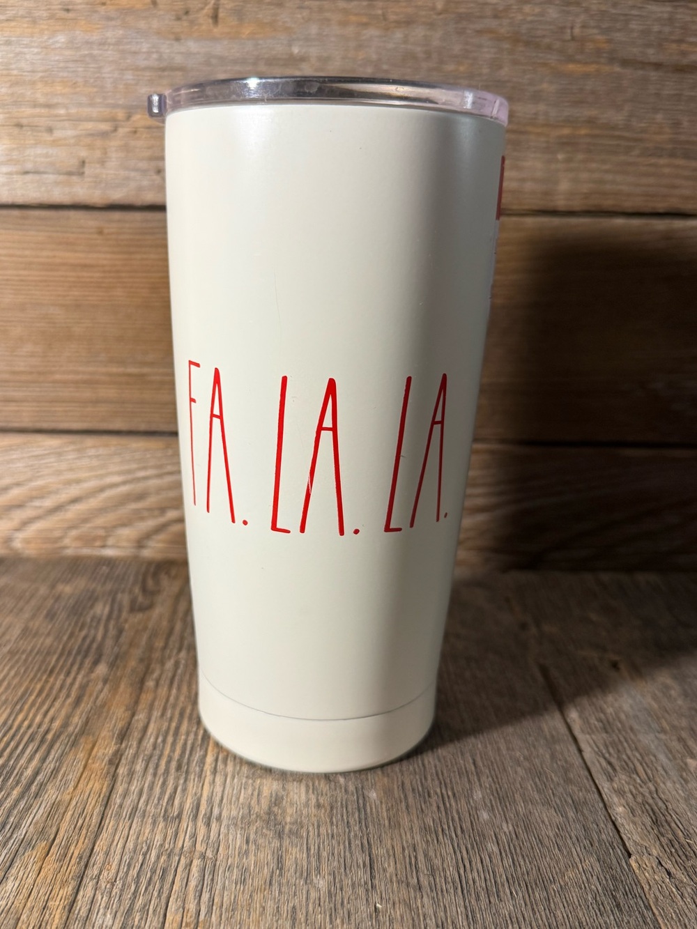 NWT Rae Dunn Fa. La. La. Travel Tumbler